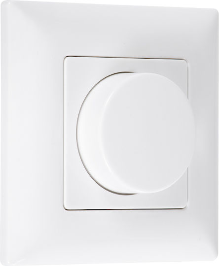 GloboStar Skydance Dimmer Switch with LED Frame Rotary 360W in White Color