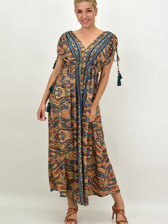 Potre Summer Maxi Dress Navy Blue