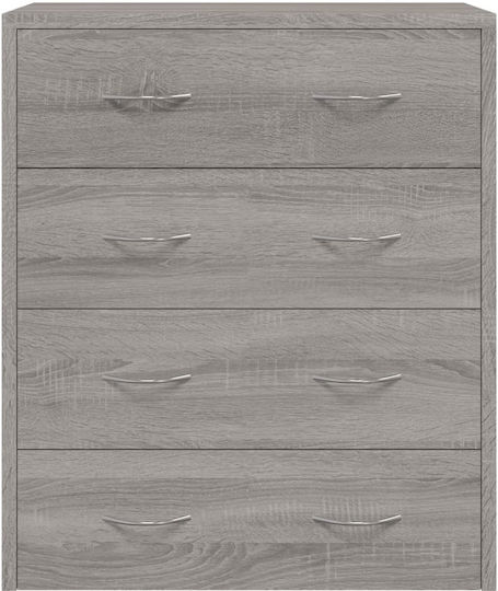 Kommode Schlafzimmer Holz mit 4 Schubladen 60x30.5x71cm