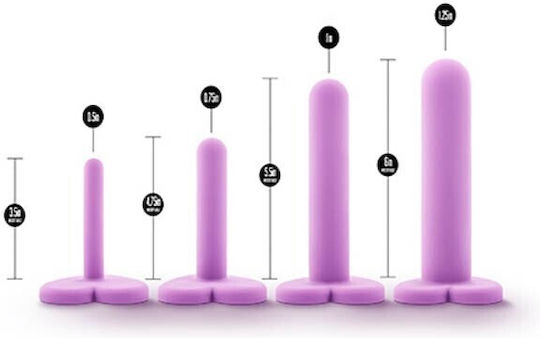 Blush Wellness Silicone Vaginal Dilator Kit Spreizer in Lila Farbe 4Stück