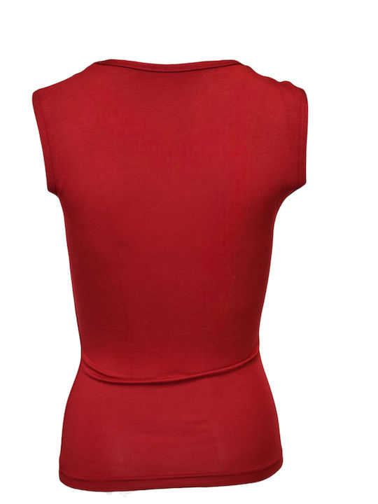 0320148 Women's Sleeveless T-Shirt Burgundy