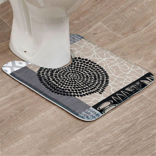 Covoare de baie Microfibra Lățime Lăţime Toaletă Masai 7702N659 Gri 45x50cm Covoare de baie Microfibra Lățime Lăţime Toaletă Masai 7702N659 Gri 45x50cm