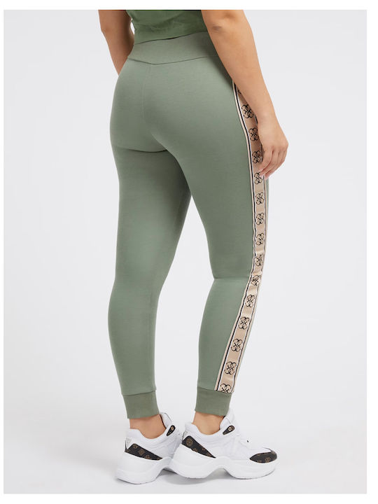 Guess Pantaloni de trening pentru femei cu cauciuc Verde