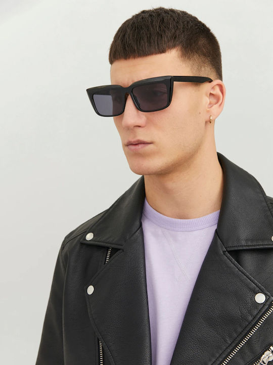 Jack & Jones Jacmartim Men's Sunglasses with Black Plastic Frame and Blue Lens 12234705