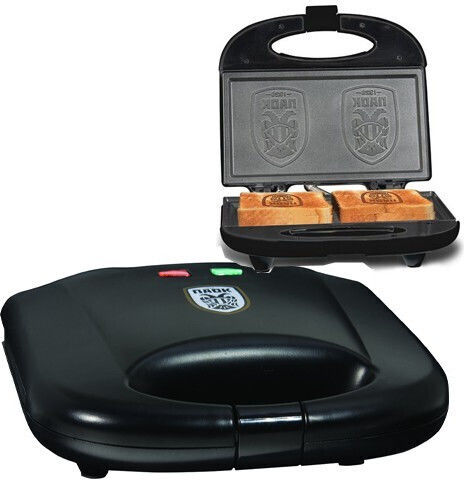 Gruppe Paok FC Τοστιέρα για 2 Τοστ 750W Μαύρη
