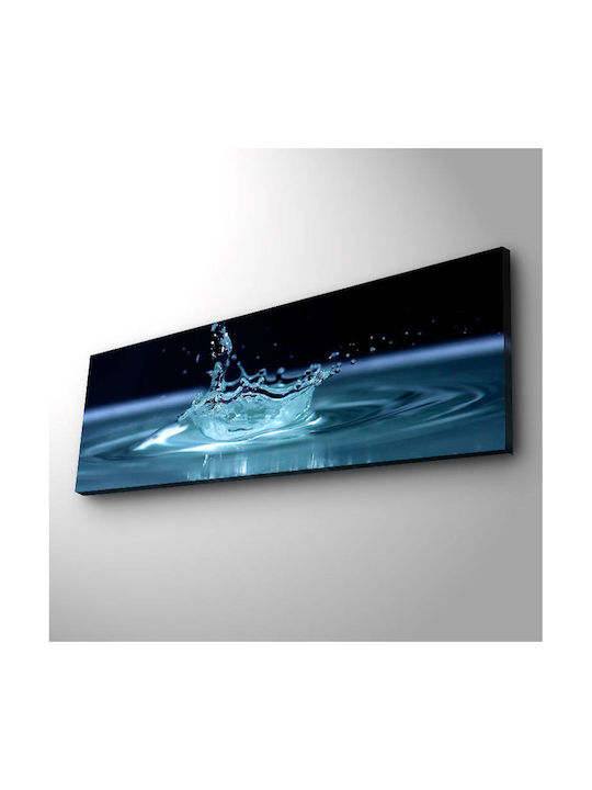 Gemälde Hölzernes mit LED-Beleuchtung 90x90cm