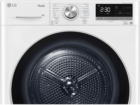 LG RH80V9AV3N Στεγνωτήριο 8kg με Αντλία Θερμότητας