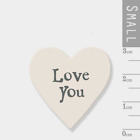 Synchronia Σετ Διακοσμητικές Καρδιές Love You από Ξύλο 3x3x3cm 10τμχ