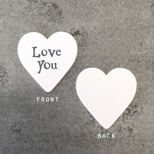 Synchronia Σετ Διακοσμητικές Καρδιές Love You από Ξύλο 3x3x3cm 10τμχ