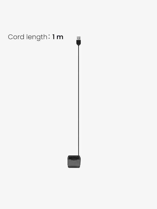 KWmobile Καλώδιο Φόρτισης USB Μαύρο (Smart Band 7 Pro)
