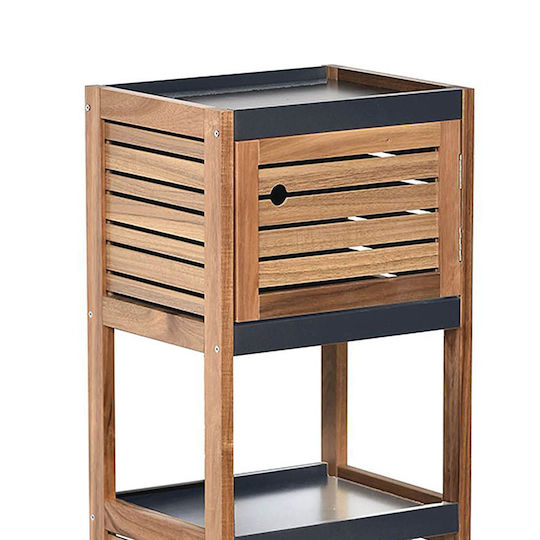 671 Element Floor Bathroom Column Cabinet L37xD30xH83cm Brown
