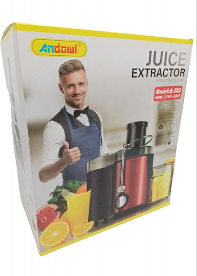 Andowl Entsafter 400W Rot
