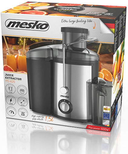Mesko MS-4126B Сокоизстисквач 600W Inox Черен