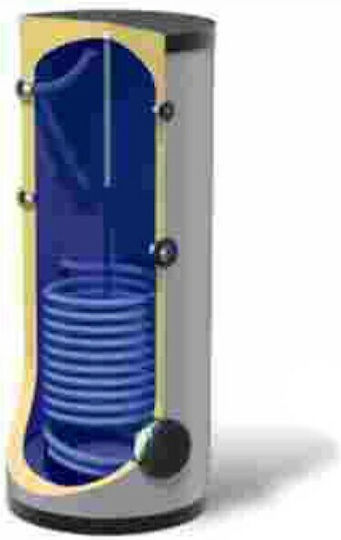 Sonne Τ 300 Boiler Λεβητοστασίου Glass 300lt με δύο Εναλλάκτες για Αντλίες Θερμότητας