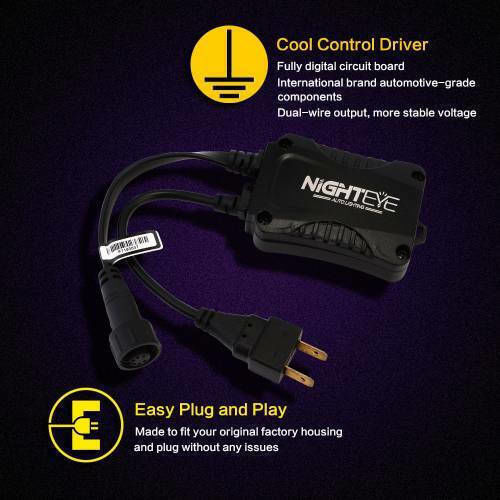 Nighteye Λάμπες Αυτοκινήτου H7 Canbus LED 6500K Ψυχρό Λευκό 80W 2τμχ