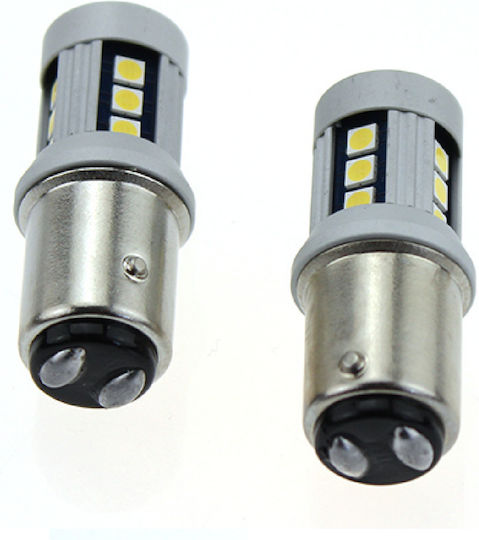 Heleco Autolampen P21/5W-BAY15D-1157 Canbus LED Rote 5W 2 Stücke