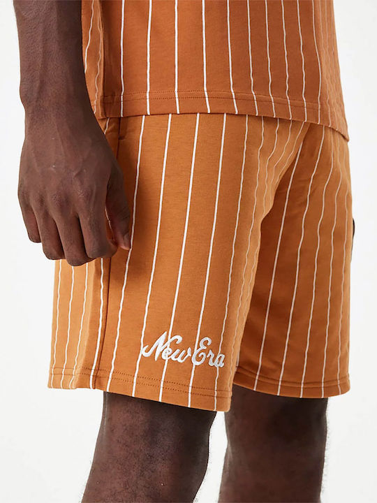 Pinstripe Bermudă de Bărbați Maro