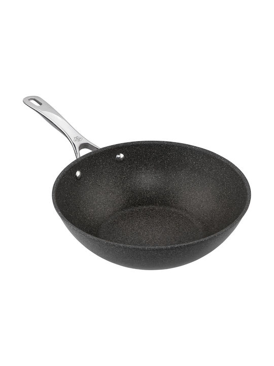 Ballarini Salina Granitium Wok από Αλουμίνιο με Επίστρωση από Πέτρα 30cm