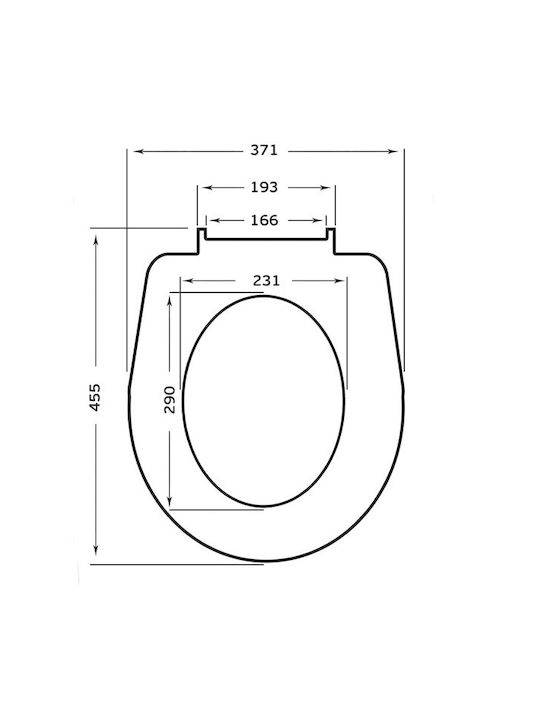 Import Hellas Bakelite Toilet Seat Multicolour 45cm