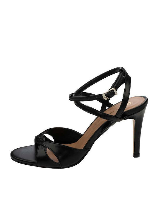 Leder Sandalen Schwarz
