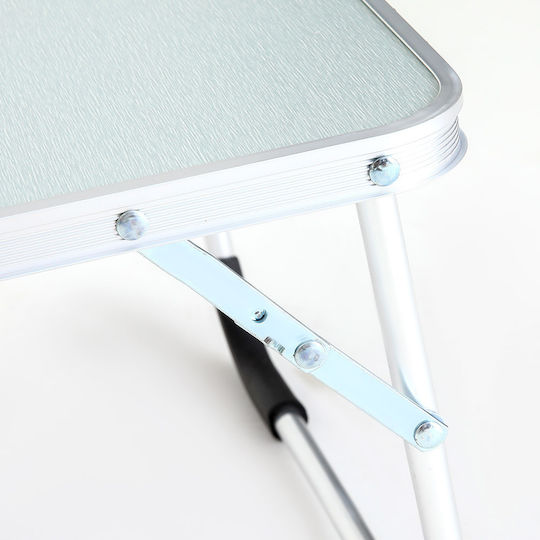 ArteLibre Elysium Table Aluminum for Camping Foldable in Case 56.5x53.5x36cm Gray