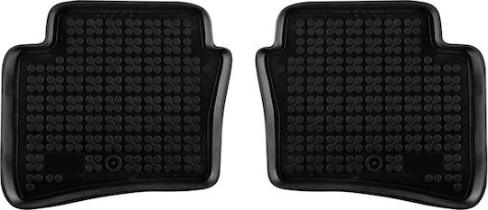 Rezaw Plast Set of Front and Rear Mats 4pcs Tray Type for Hyundai i20 2020+ Black