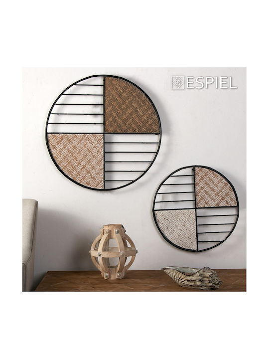 Espiel Decorative Wall Decor made of Metallic Geometric 46x4x46cm 1pcs