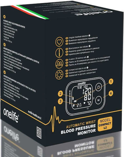 Alfa Care Onelife Compact L2 Electronical Blood Pressure Monitor Wrist 17-235-022