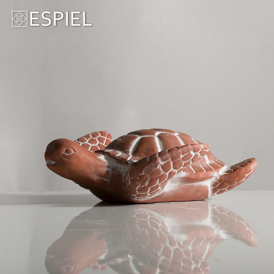 Espiel Διακοσμητική Χελώνα από Κεραμικό Υλικό σε Teracotta 22.5x19x7cm Espiel Διακοσμητική Χελώνα από Κεραμικό Υλικό σε Teracotta 22.5x19x7cm
