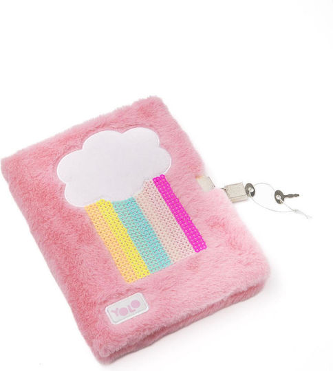 Yolo Rainbow Carnet A5 cu Lacăt Roz
