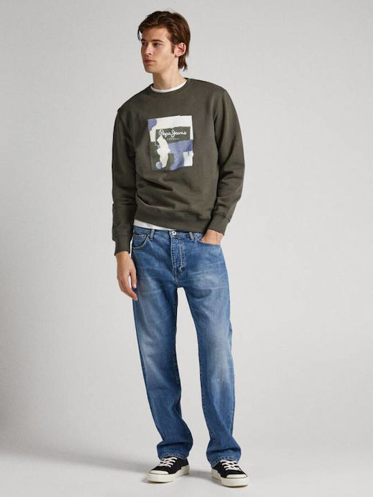 Pepe Jeans Herren Sweatshirt mit Kapuze Khaki