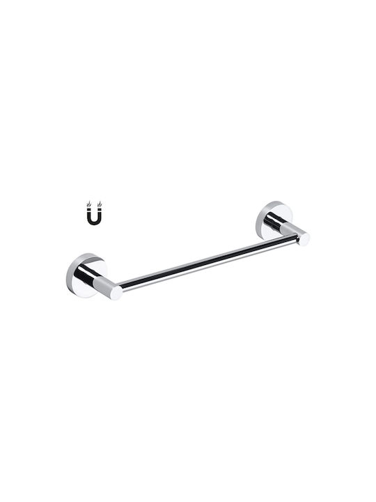 Bemeta Single Wall-Mounted Bathroom Rail ​20.6x20.6cm Silver