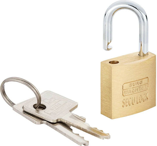 Burg Wachter Bronze Padlock Brass with Key 20mm 1pcs