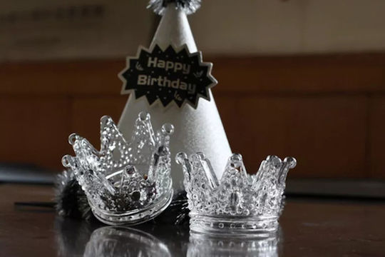 Keskor Decorativ de Spațiu Coroană din Sticlă 7x7x5cm 1buc