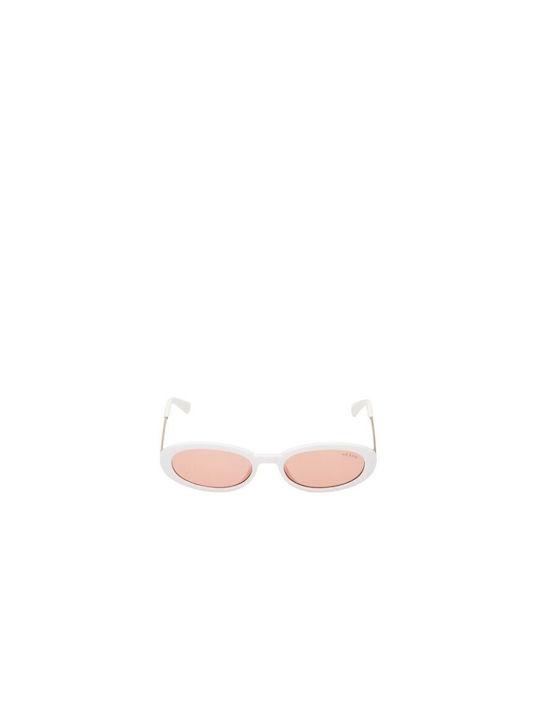 Guess Women's Sunglasses with White Frame and Pink Lenses GU8277 21E