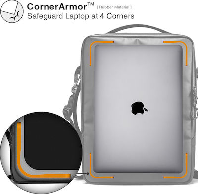 tomtoc Τσάντα Ώμου / Χειρός για Laptop 16" σε Μαύρο χρώμα A03F2D1