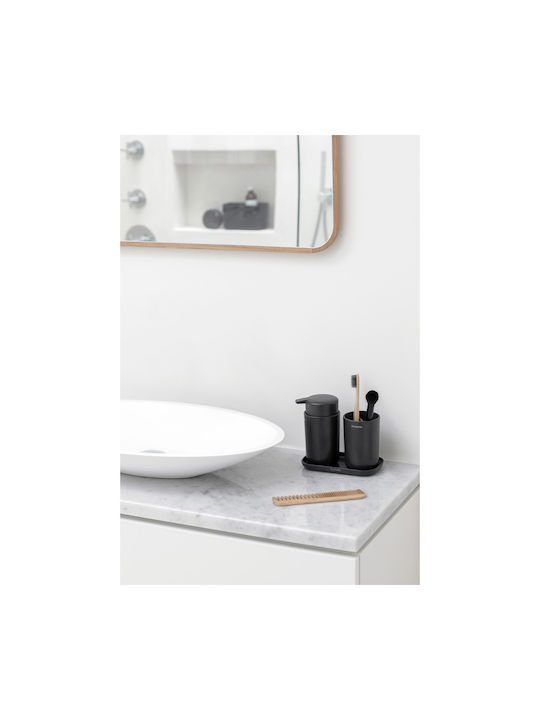 Brabantia Bathroom Accessory Set Plastic Gray 3 Pieces