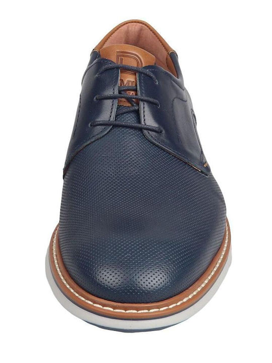 Men's Leather Casual Shoes Blue