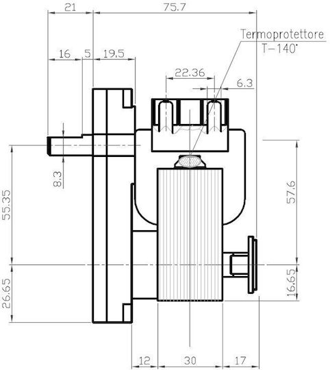 Kenta Ηλεκτρομειωτήρας για Σόμπα Pellet