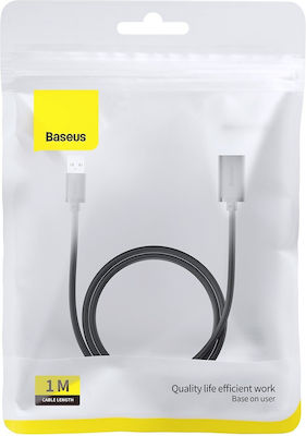 Baseus USB 3.0 Cable USB-A male - USB-A female Μαύρο 1m (B00631103111-00)