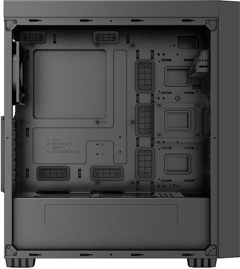 Gembird Fornax K500 Midi-Turm Computergehäuse Schwarz