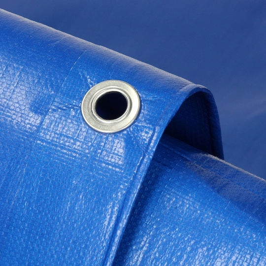 ECD Germany Waterproof Tarpaulin 260gr/m² 6x4m. Heavy Duty Blue