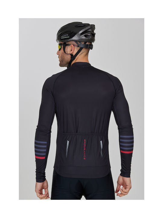 Endurance Ανδρική Μακρυμάνικη Μπλούζα Mountain / Road Bike Μαύρη