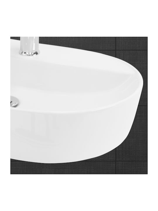 ML-Design Countertop Sink Ceramic 60x40x12cm White