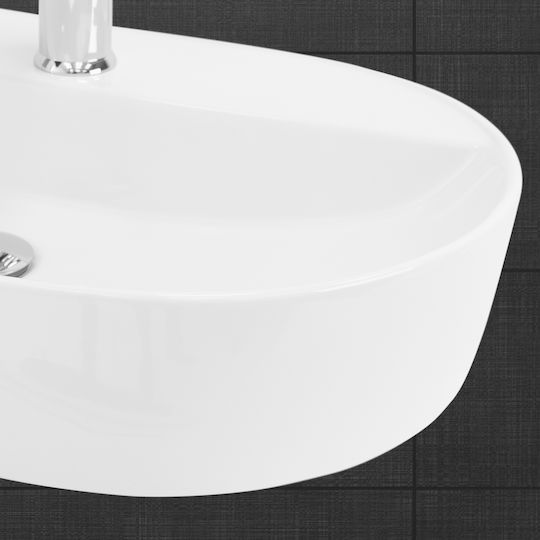ML-Design Countertop Sink Ceramic 60x40x12cm White