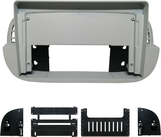 Installation Kit 2 Din Compatible with Screen 9" for Fiat 500 2008 2015