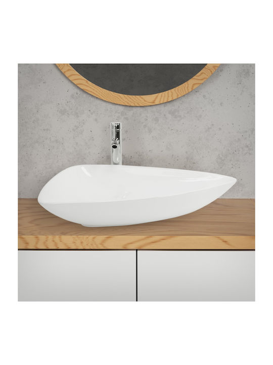 ML-Design Countertop Sink Ceramic 69x46x13cm White