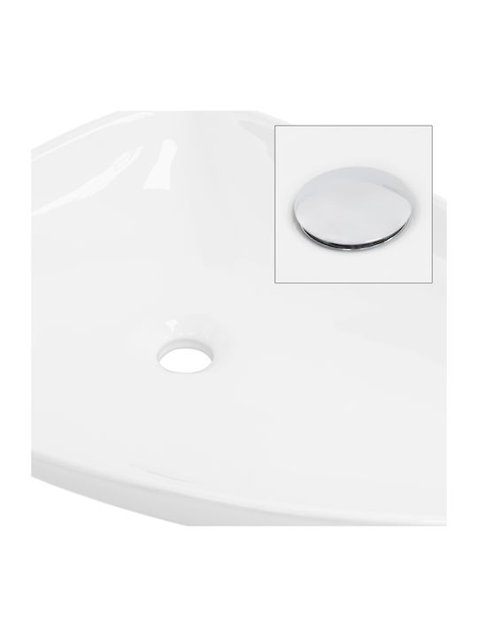 ML-Design Countertop Sink Ceramic 69x46x13cm White