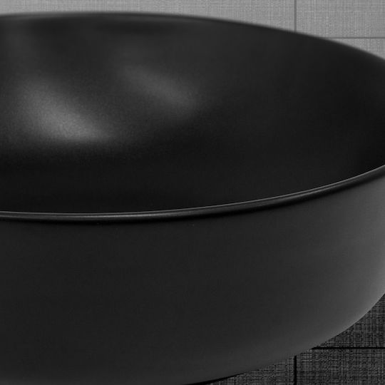 ML-Design Надеждна мивка Керамика 35x35x12см Черен