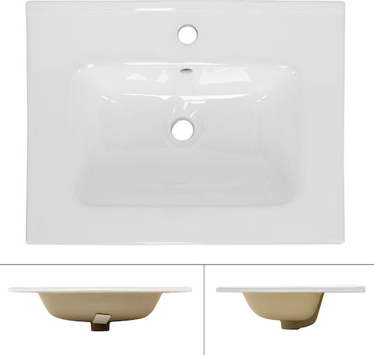 ML-Design Надеждна мивка Керамика 61x45x46см Бял